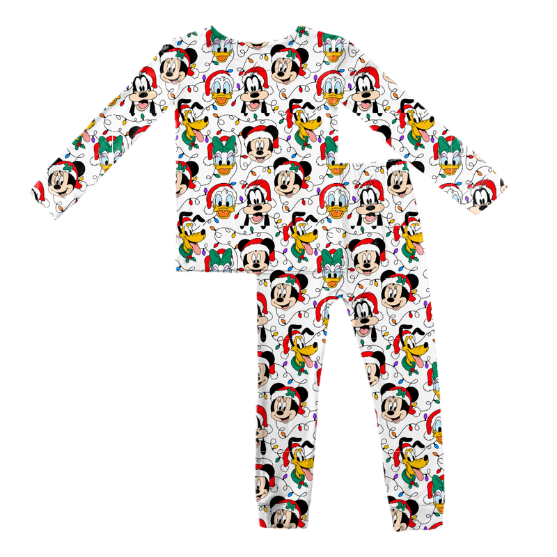 Jolly Holiday Crew Slumber Long Sleeve Pajama Pants Set - Knit - Pre Order - Christmas Special