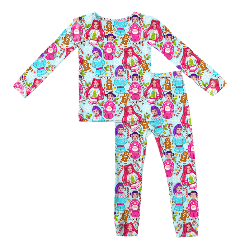 Holiday Pop Slumber Long Sleeve Pajama Pants Set - Bamboo - Pre Order - Christmas Special