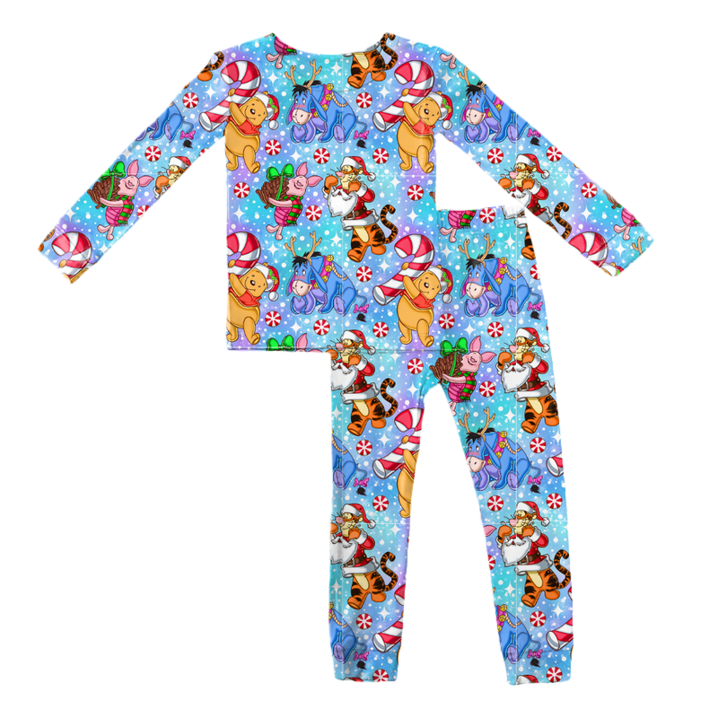 Holiday Hunny Slumber Long Sleeve Pajama Pants Set - Knit - Pre Order - Christmas Special