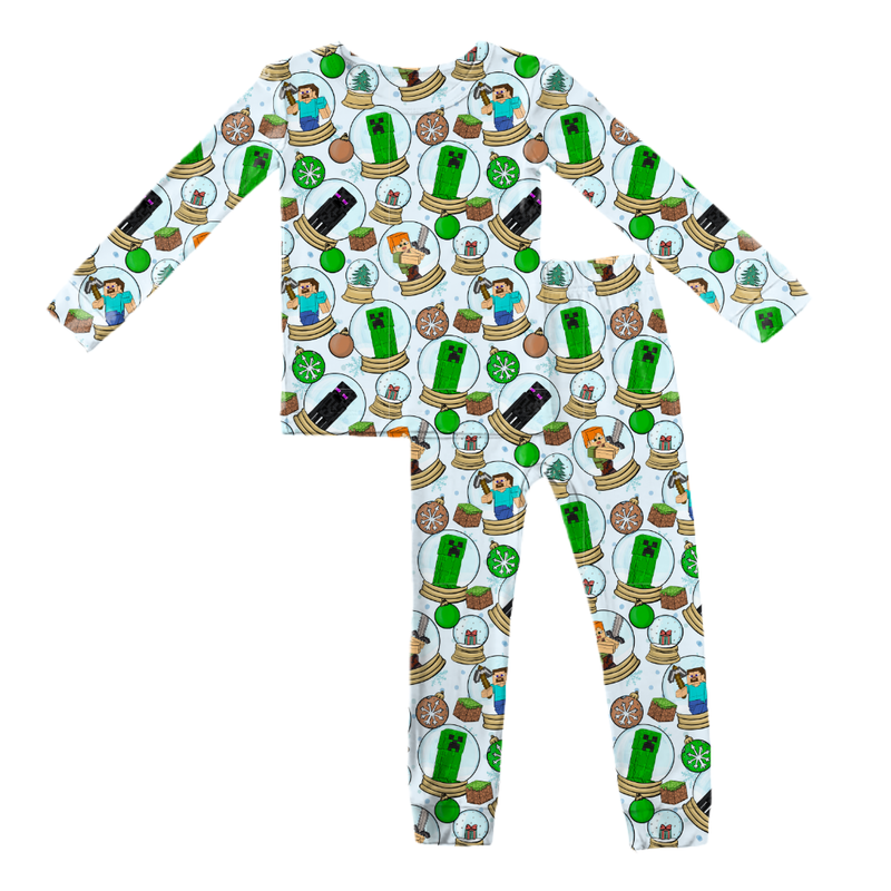 Christmas Crafts Slumber Long Sleeve Pajama Pants Set - Bamboo - Pre Order - Christmas Special