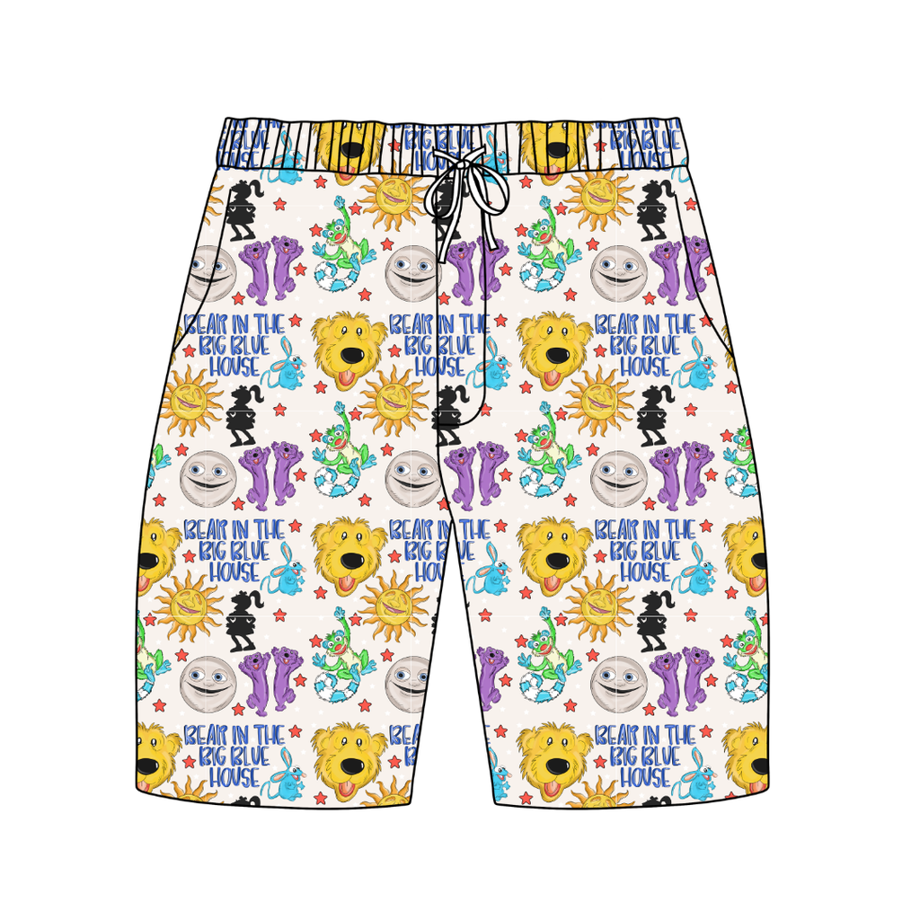 The Big House Chill Extended Length Adult Pajama Bamboo Shorts - Pre Order