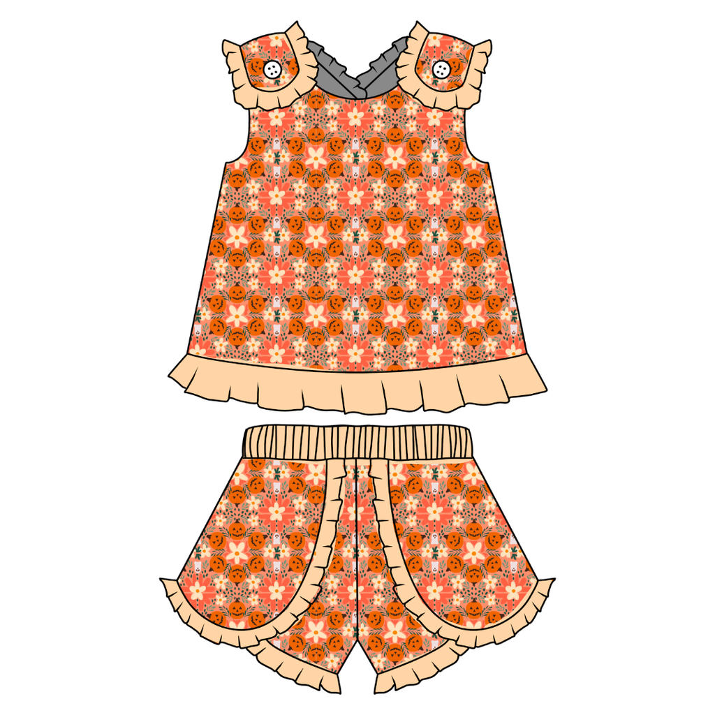 Boho Boo Patch - Evie Tulip Short Set Knit - PRE ORDER
