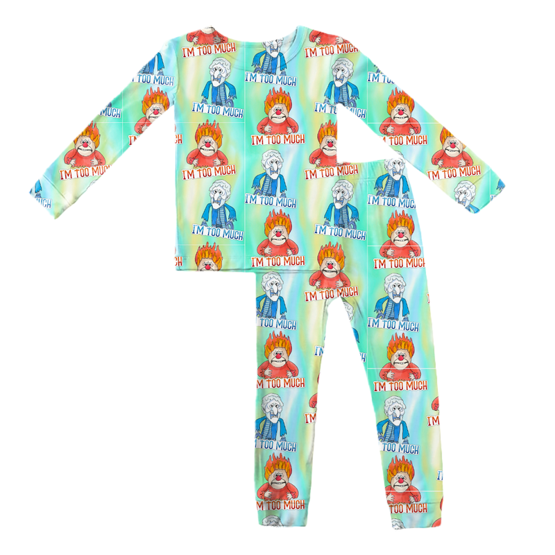 Too Much Christmas Slumber Long Sleeve Pajama Pants Set - Knit - Pre Order - Christmas Special