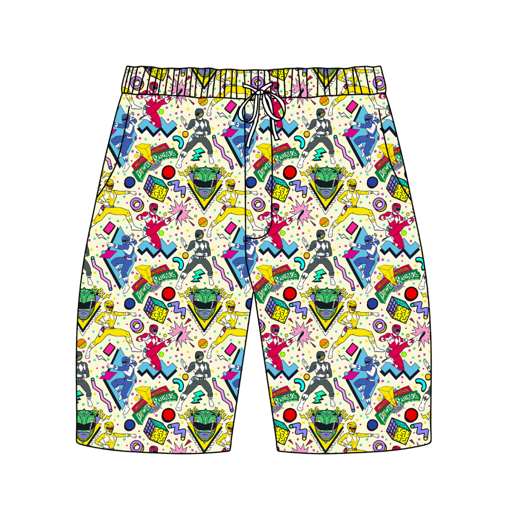 Rangers Chill Extended Length Adult Pajama Bamboo Shorts - Pre Order