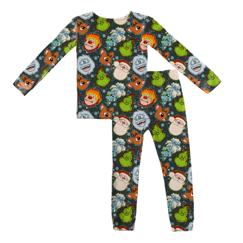 Classic Christmas Mischief Slumber Long Sleeve Pajama Pants Set - Knit - Pre Order - Christmas Special