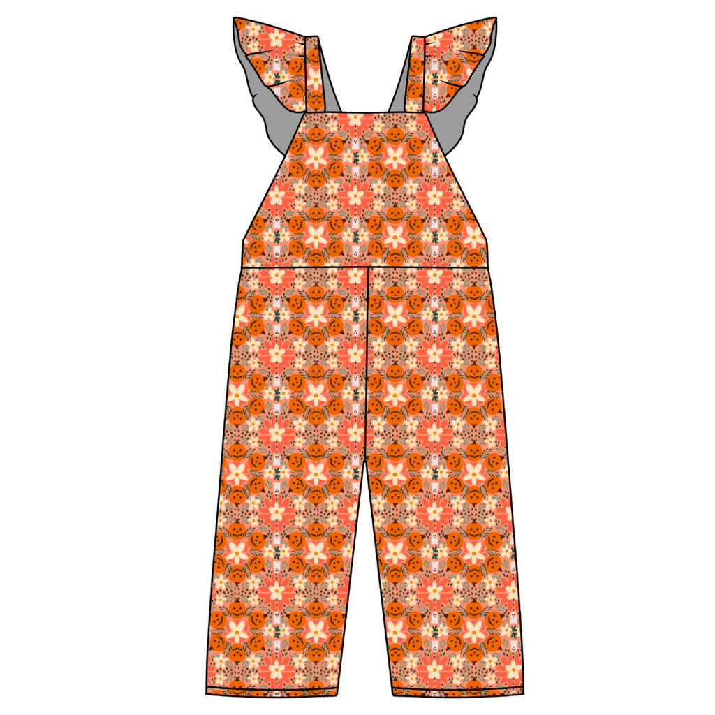Boho Boo Patch - Daisy Girl's Flutter Jumpsuit Knit - PRE ORDER
