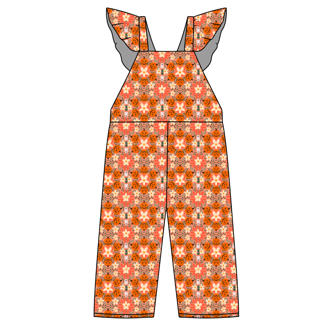 Boho Boo Patch - Daisy Girl's Flutter Jumpsuit Knit - PRE ORDER