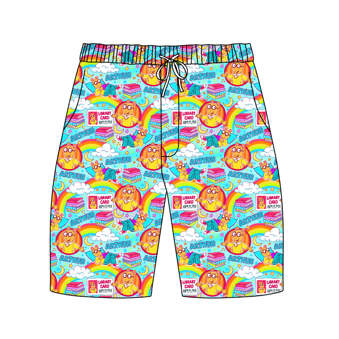 Arth Chill Extended Length Adult Pajama Bamboo Shorts - Pre Order
