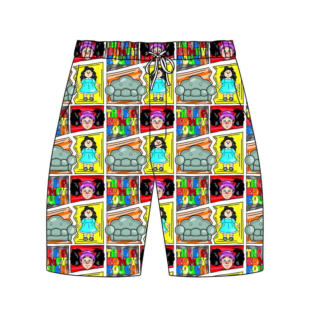 Couch Chill Extended Length Adult Pajama Bamboo Shorts - Pre Order