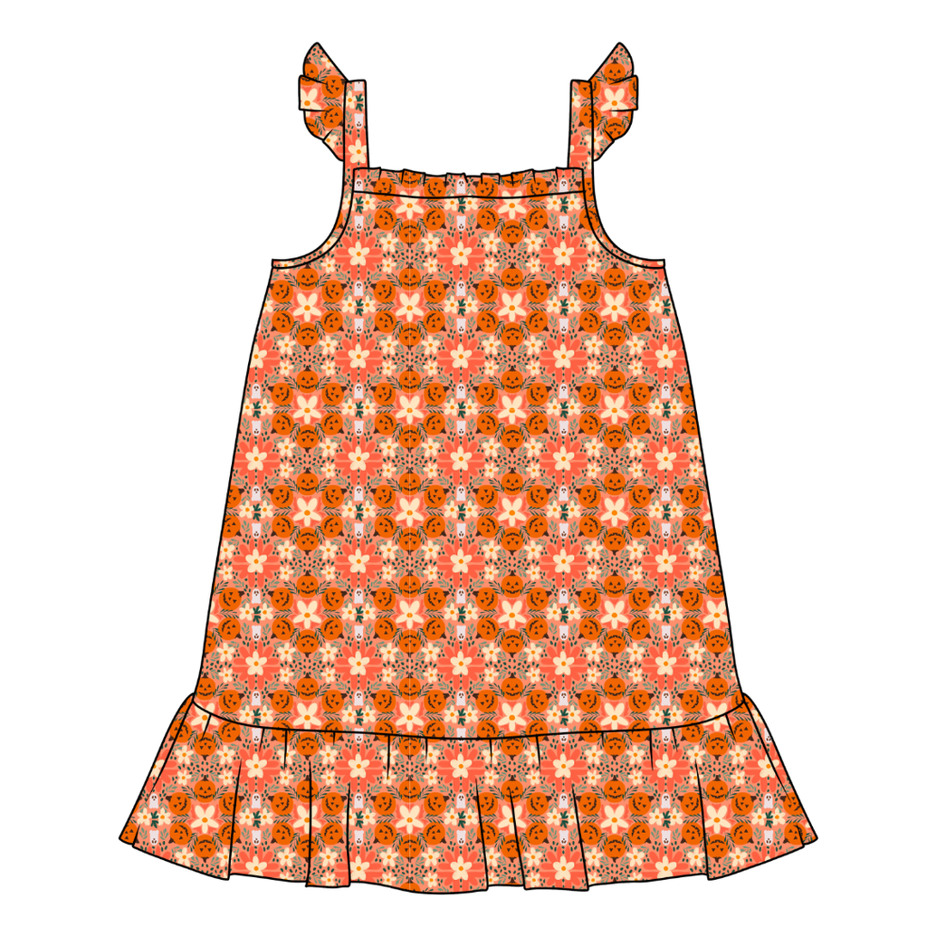 Boho Boo Patch Honey Bamboo Sleeveless Nightgown - PRE ORDER