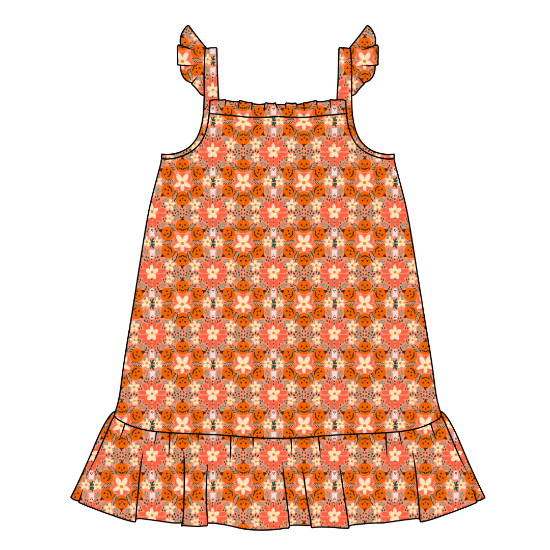 Boho Boo Patch Honey Bamboo Sleeveless Nightgown - PRE ORDER