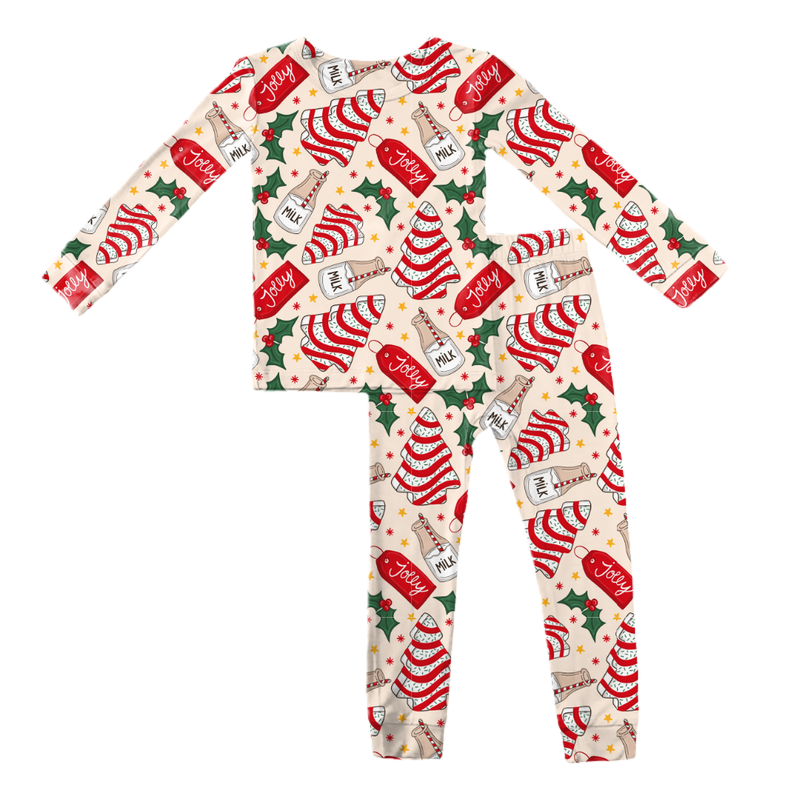 Tree Cakes Slumber Long Sleeve Pajama Pants Set - Bamboo - Pre Order - Christmas Special