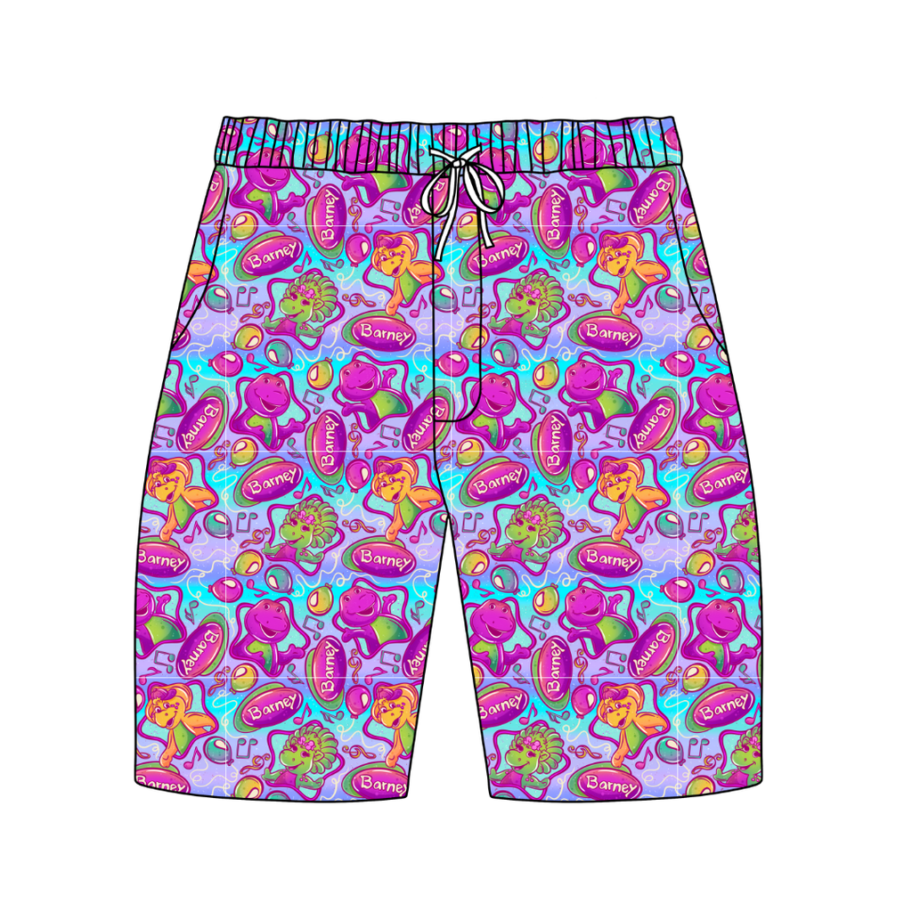 Imagination Chill Extended Length Adult Pajama Bamboo Shorts - Pre Order