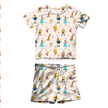 Playtime Pals Fawn Short Sleeve Short Set Bamboo - PRE ORDER