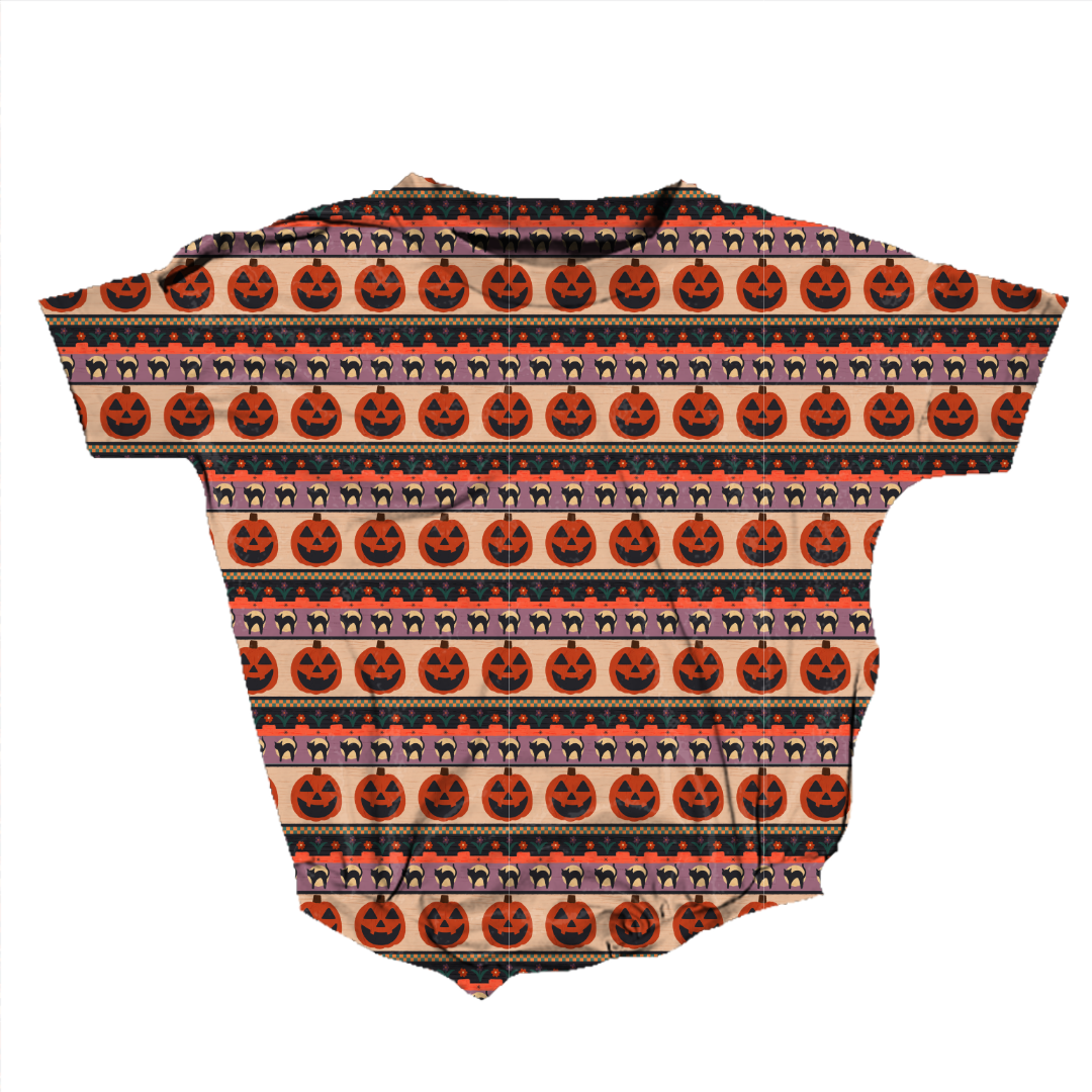 Pumpkin Parade Opal Short Sleeve Bubble Bamboo - PRE ORDER