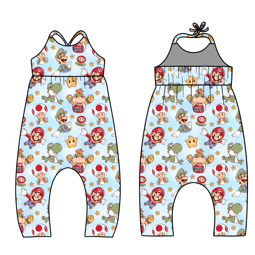 Dino Might - Brielle Halter Jumpsuit Knit - PRE ORDER