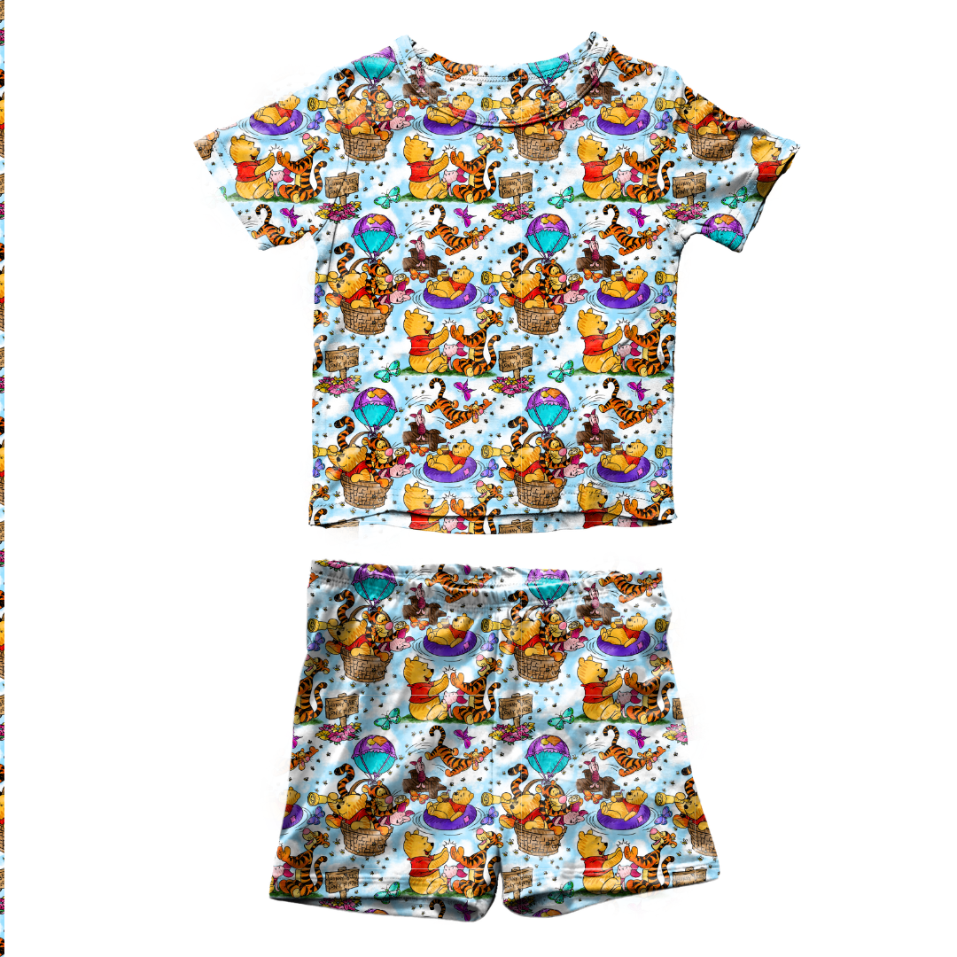 Sweet as Honey Fawn Short Sleeve Short Set Bamboo - PRE ORDER