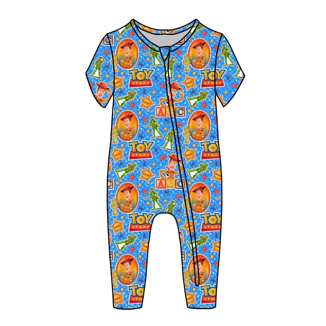 Andy's Toys Dandelion Short Sleeve Sleeper Bamboo - PRE ORDER