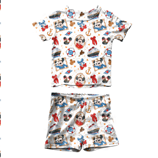 Crusin' Fawn Short Sleeve Short Set Bamboo - PRE ORDER
