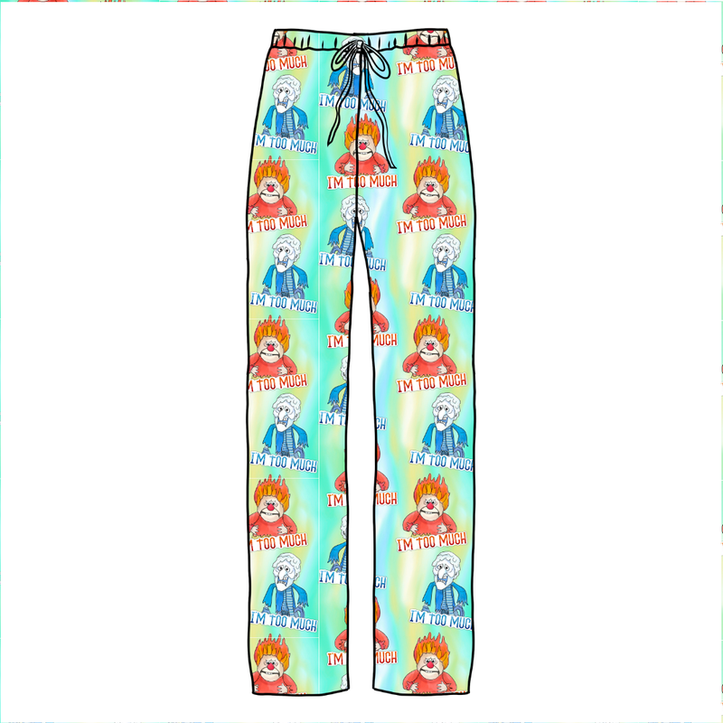 Too Much Christmas Cosmic Adult Relaxed Pants- Bamboo - Pre Order - Christmas Special
