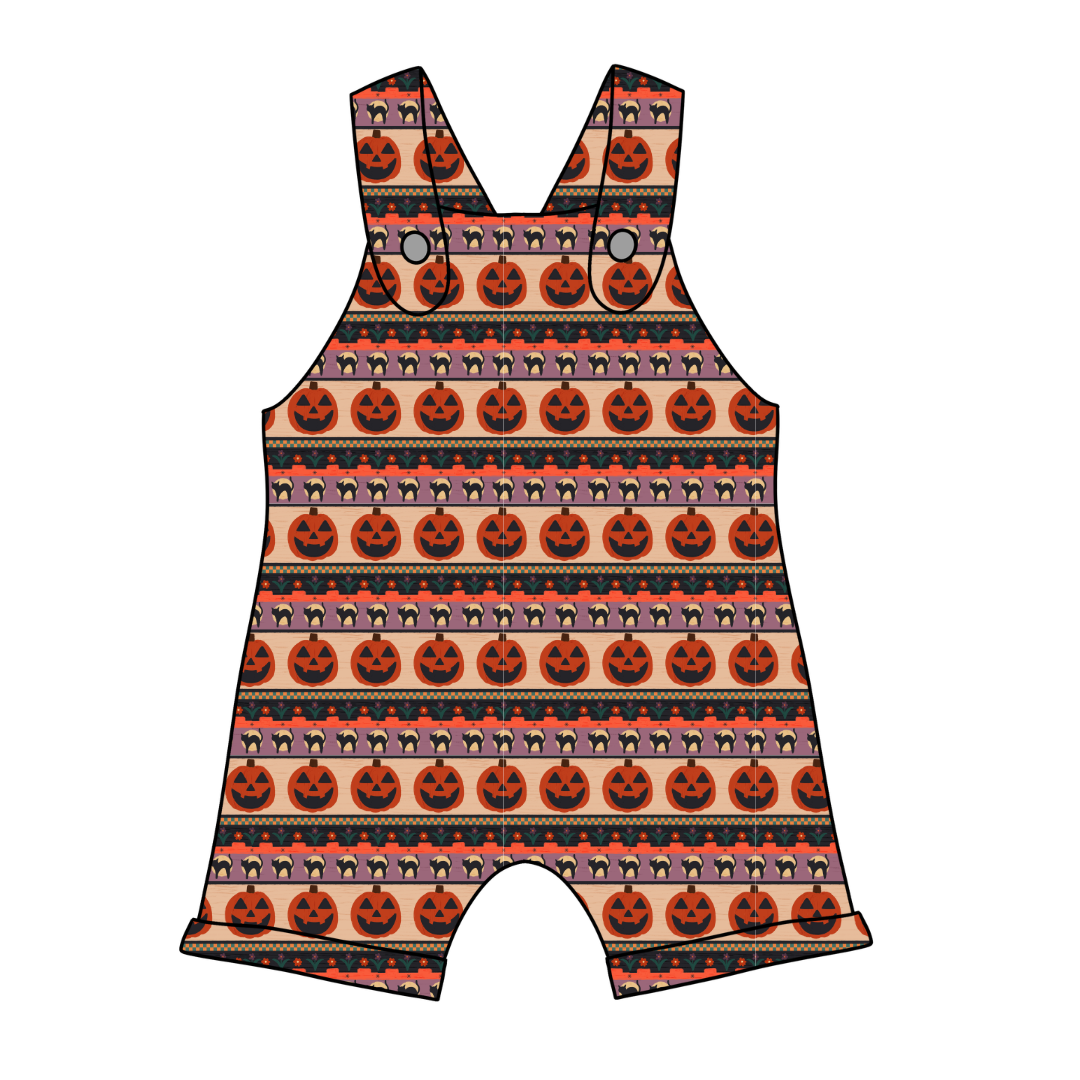 Pumpkin Parade - Coop Tank Romper Knit - PRE ORDER