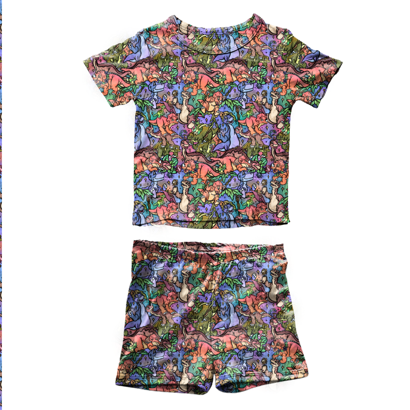 The Great Valley Fawn Short Sleeve Short Set Bamboo - PRE ORDER
