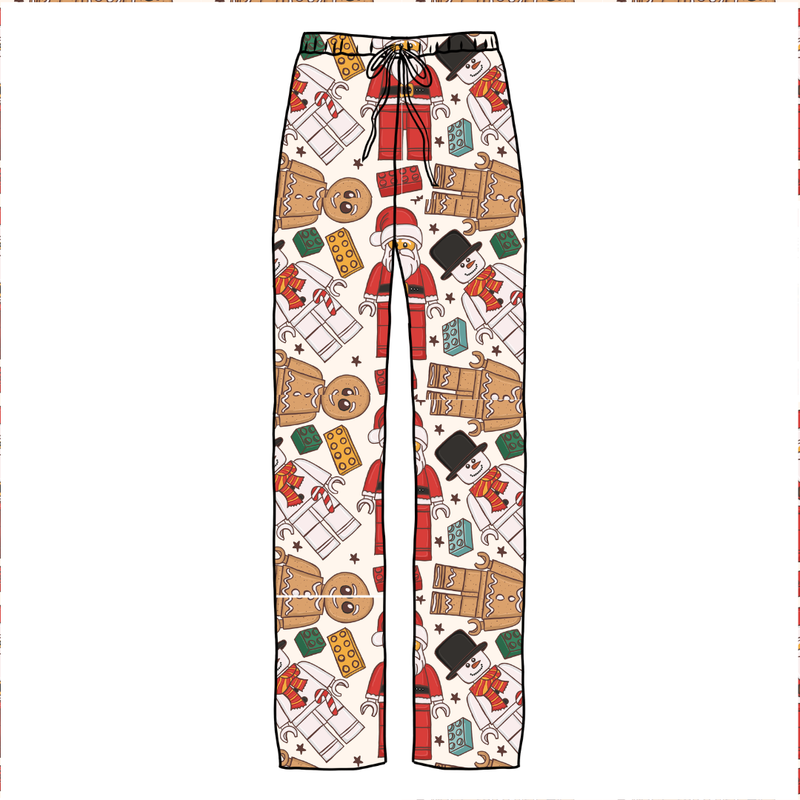 Building Christmas Memories Cosmic Adult Relaxed Pants- Knit - Pre Order - Christmas Special