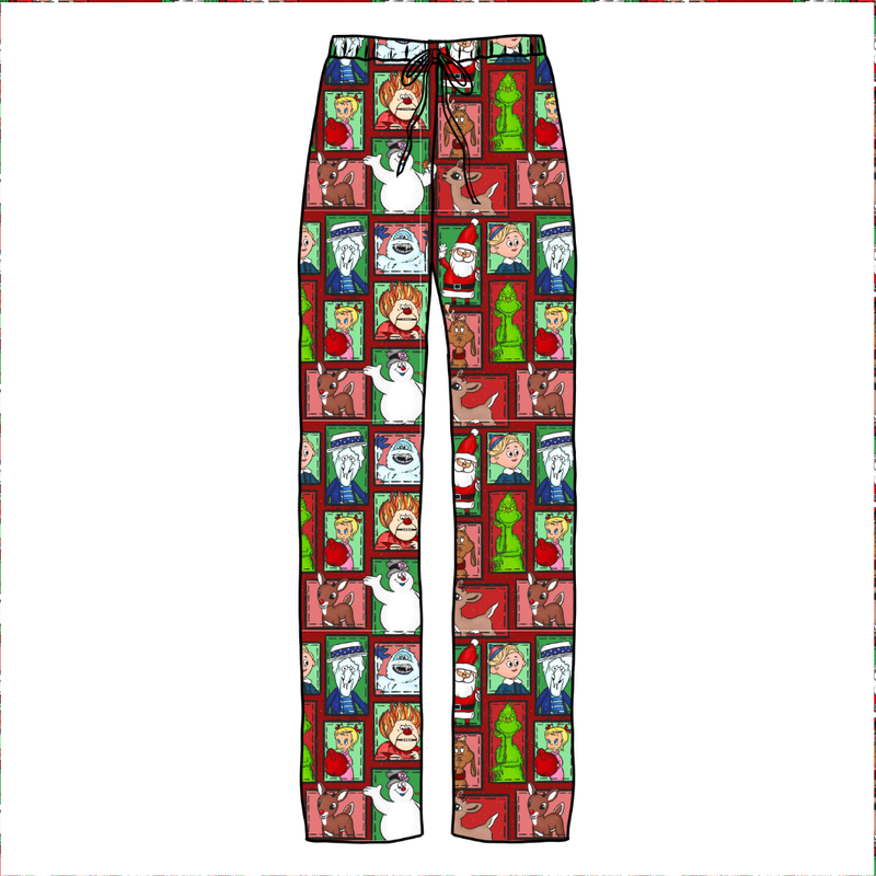 Christmas through the Years Cosmic Adult Relaxed Pants- Bamboo - Pre Order - Christmas Special