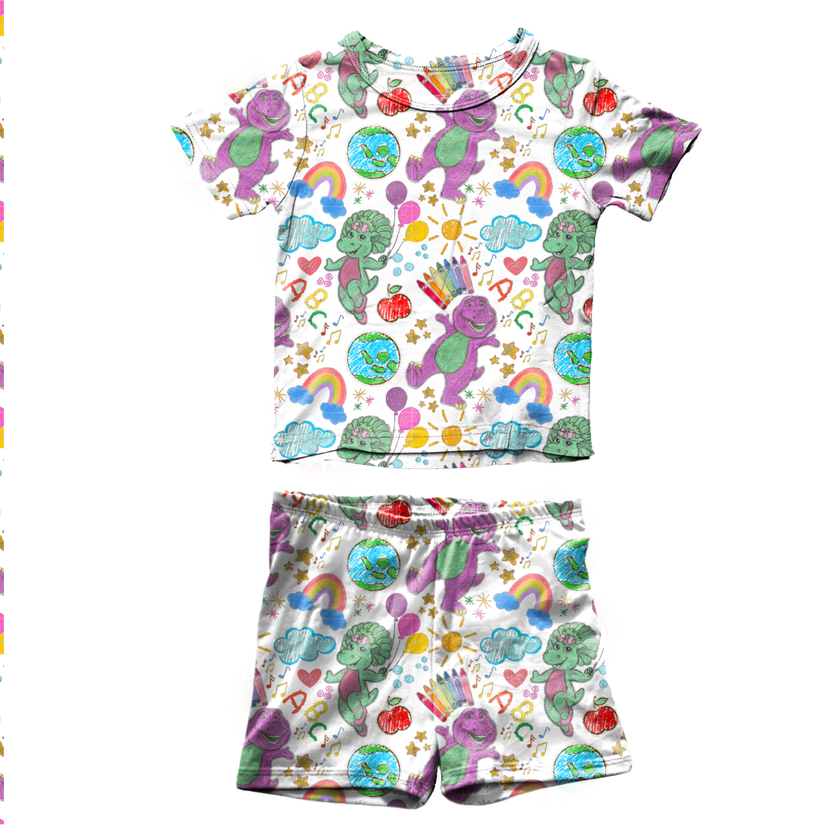 Learning is Magic Fawn Short Sleeve Short Set Bamboo - PRE ORDER