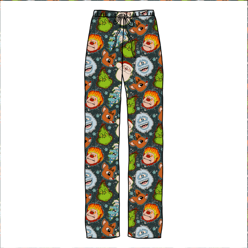 Classic Christmas Mischief Cosmic Adult Relaxed Pants- Knit - Pre Order - Christmas Special