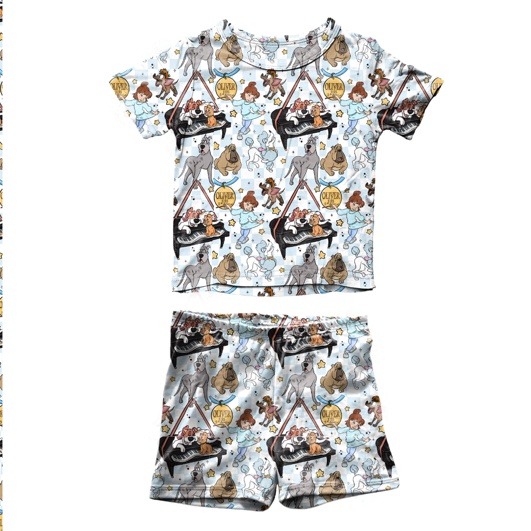 Big City Besties Fawn Short Sleeve Short Set Bamboo - PRE ORDER
