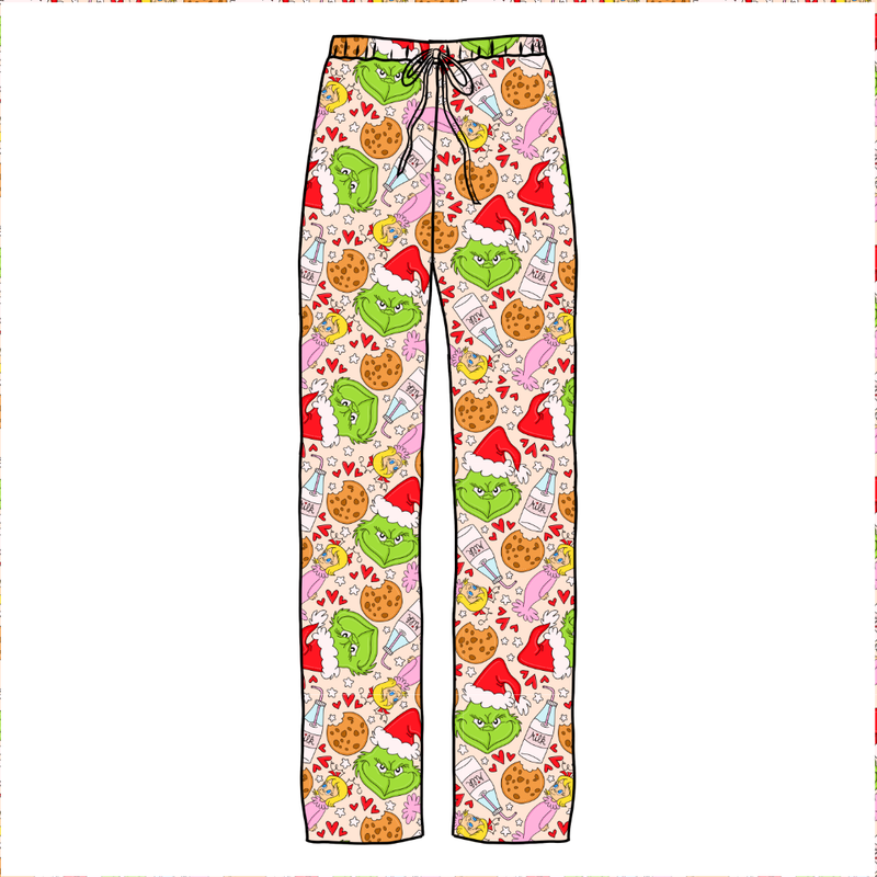 Heart of Whoo Ville Cosmic Adult Relaxed Pants- Bamboo - Pre Order - Christmas Special
