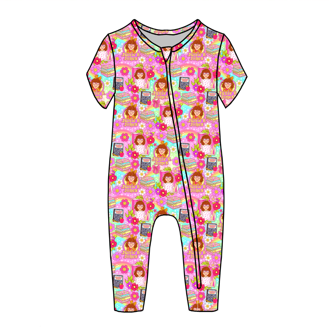 B is for Dandelion Short Sleeve Sleeper Bamboo - PRE ORDER