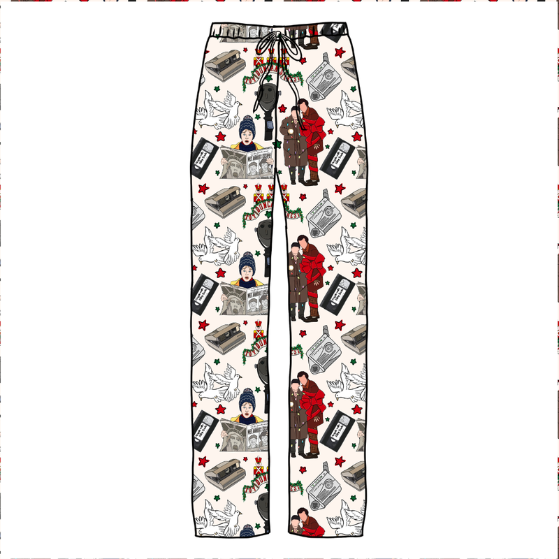Alone at Home Cosmic Adult Relaxed Pants- Knit - Pre Order - Christmas Special
