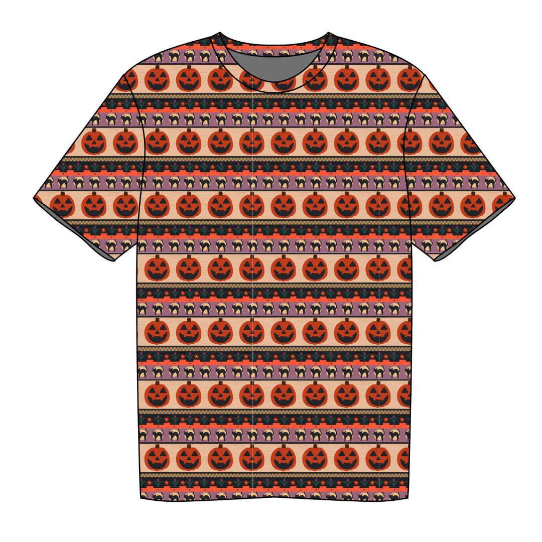 Pumpkin Parade - Moss Short Sleeve Bamboo Shirt - PRE ORDER