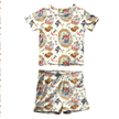 Ahoy, Matey! Fawn Short Sleeve Short Set Bamboo - PRE ORDER