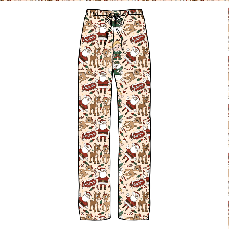 Red Nose Cosmic Adult Relaxed Pants- Bamboo - Pre Order - Christmas Special