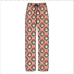 Candy Cane Lane Cosmic Adult Relaxed Pants- Bamboo - Pre Order - Christmas Special