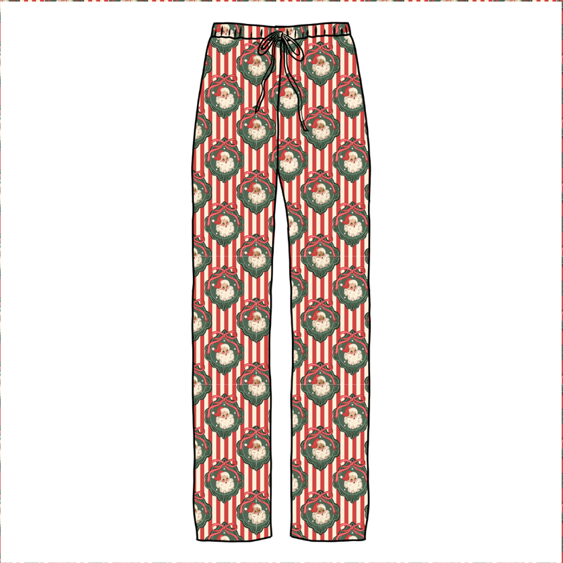 Candy Cane Lane Cosmic Adult Relaxed Pants- Bamboo - Pre Order - Christmas Special