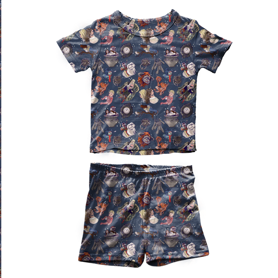 The Babe Fawn Short Sleeve Short Set Bamboo - PRE ORDER