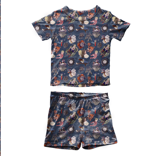 The Babe Fawn Short Sleeve Short Set Bamboo - PRE ORDER