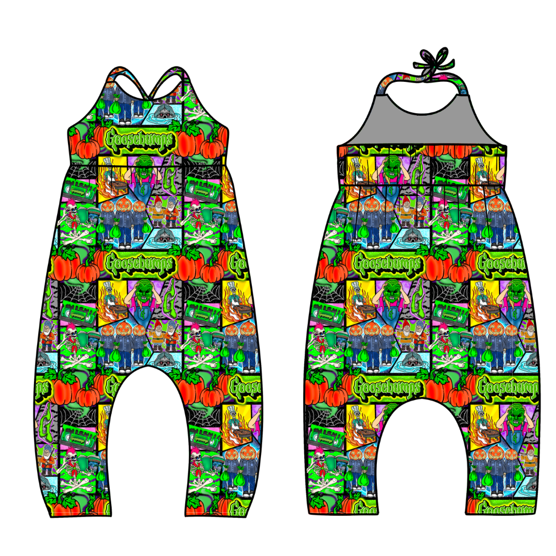 Bedtime Spooks - Brielle Halter Jumpsuit Knit - PRE ORDER
