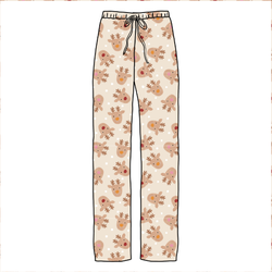 Reindeer Games Cosmic Adult Relaxed Pants- Bamboo - Pre Order - Christmas Special