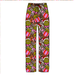 Pretty Mean Christmas Cosmic Adult Relaxed Pants- Bamboo - Pre Order - Christmas Special