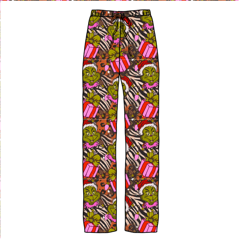 Pretty Mean Christmas Cosmic Adult Relaxed Pants- Bamboo - Pre Order - Christmas Special