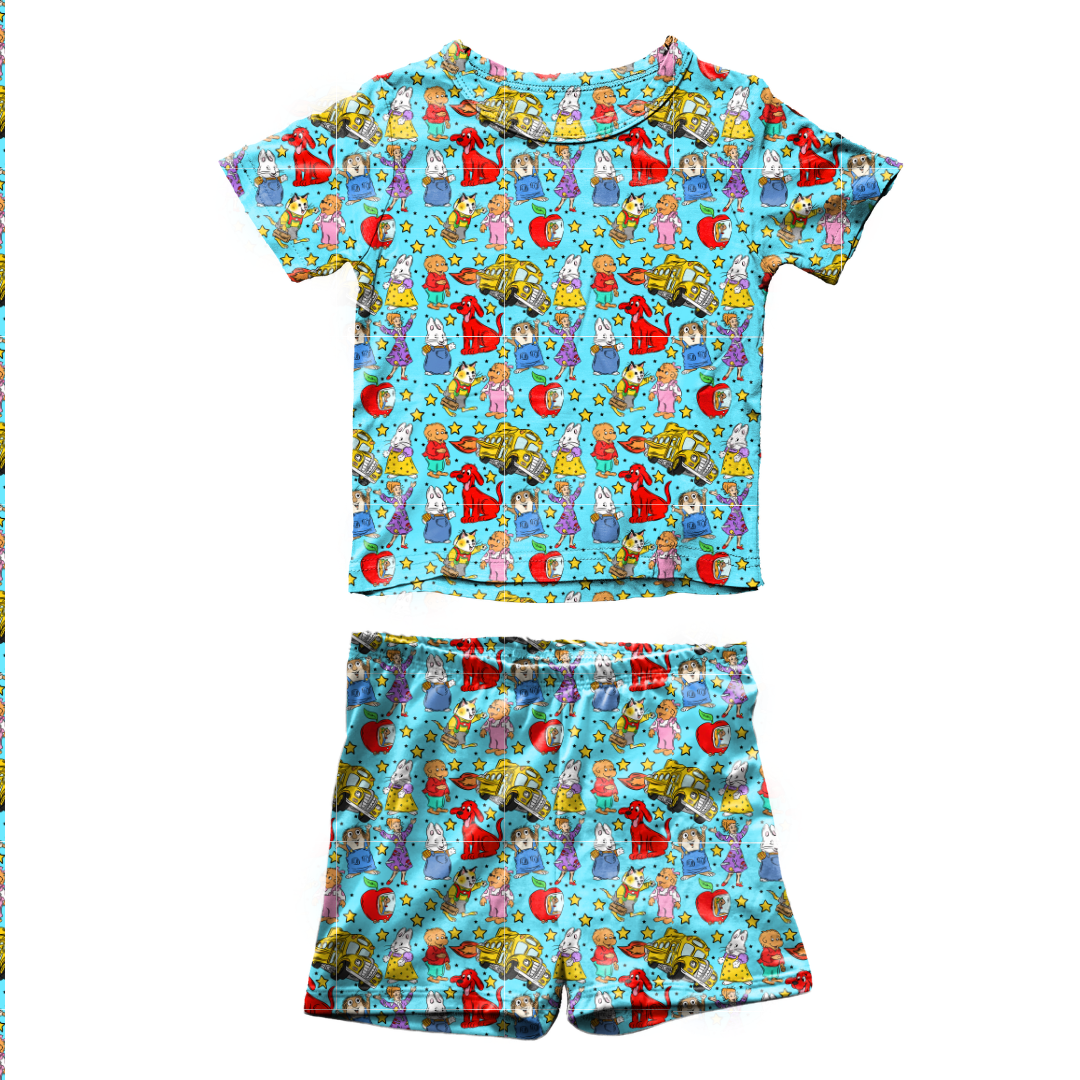 Growing Up Together Fawn Short Sleeve Short Set Bamboo - PRE ORDER