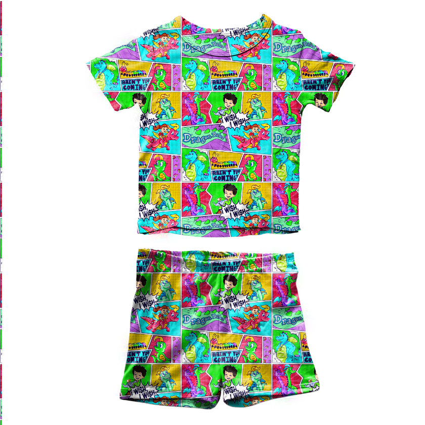 Dragon Dreams Fawn Short Sleeve Short Set Bamboo - PRE ORDER