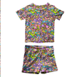 90's Playdate Fawn Short Sleeve Short Set Bamboo - PRE ORDER