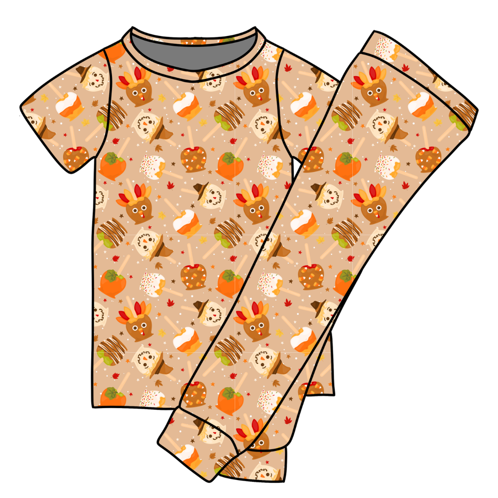 Harvest Candy Cozy Bamboo Short Sleeve Pants Set - PRE ORDER