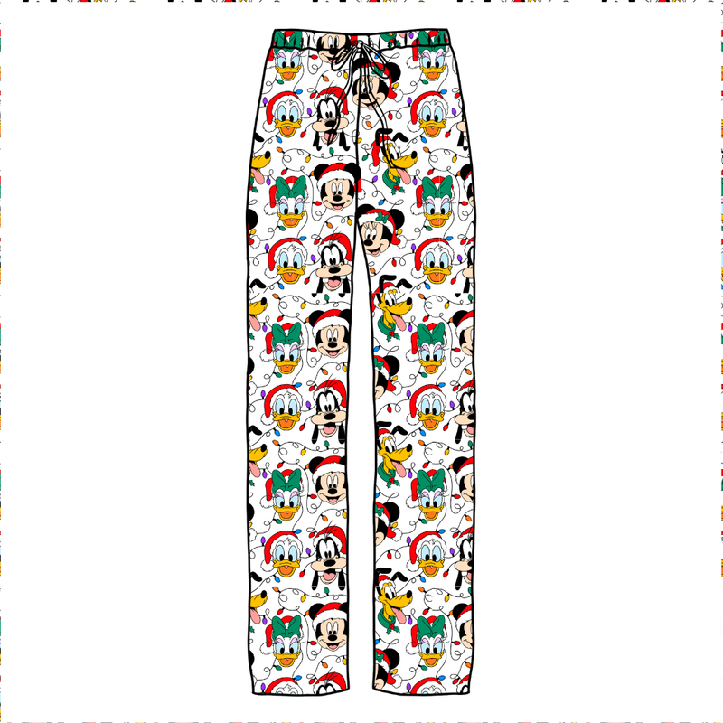 Jolly Holiday Crew Cosmic Adult Relaxed Pants- Bamboo - Pre Order - Christmas Special